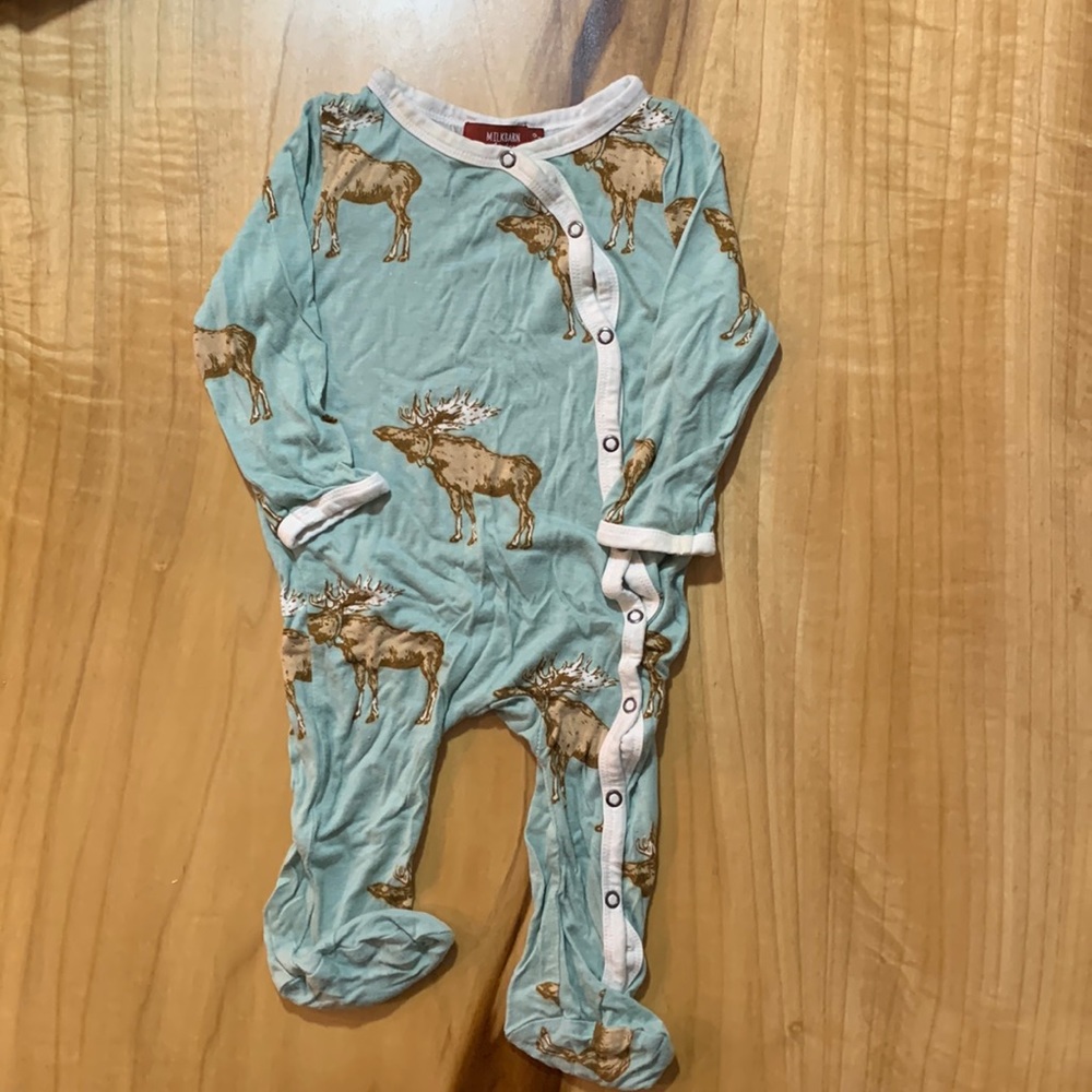 MilkBarn Snap Footed Romper